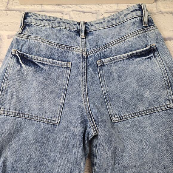 Forever 21 Women's Cargo Jeans Baggy Relaxed Fit Straight Leg size Small - Picture 9 of 15